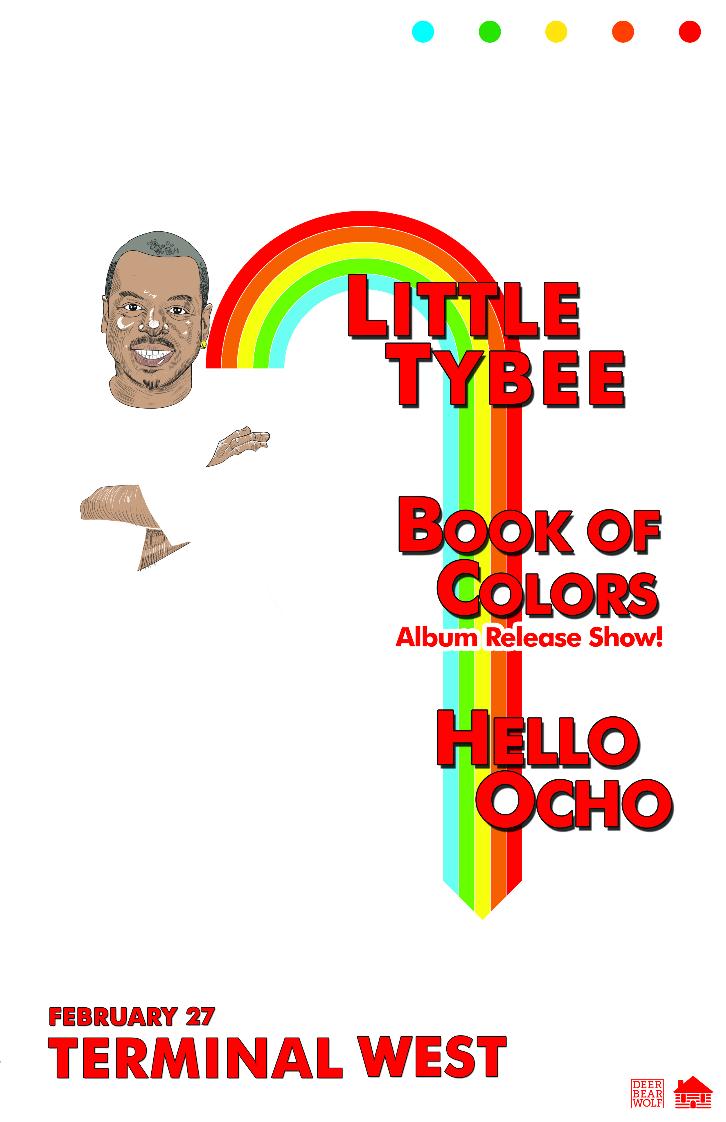 Little Tybee, Book of Colors, and Hello Ocho play Terminal West this Saturday night. 