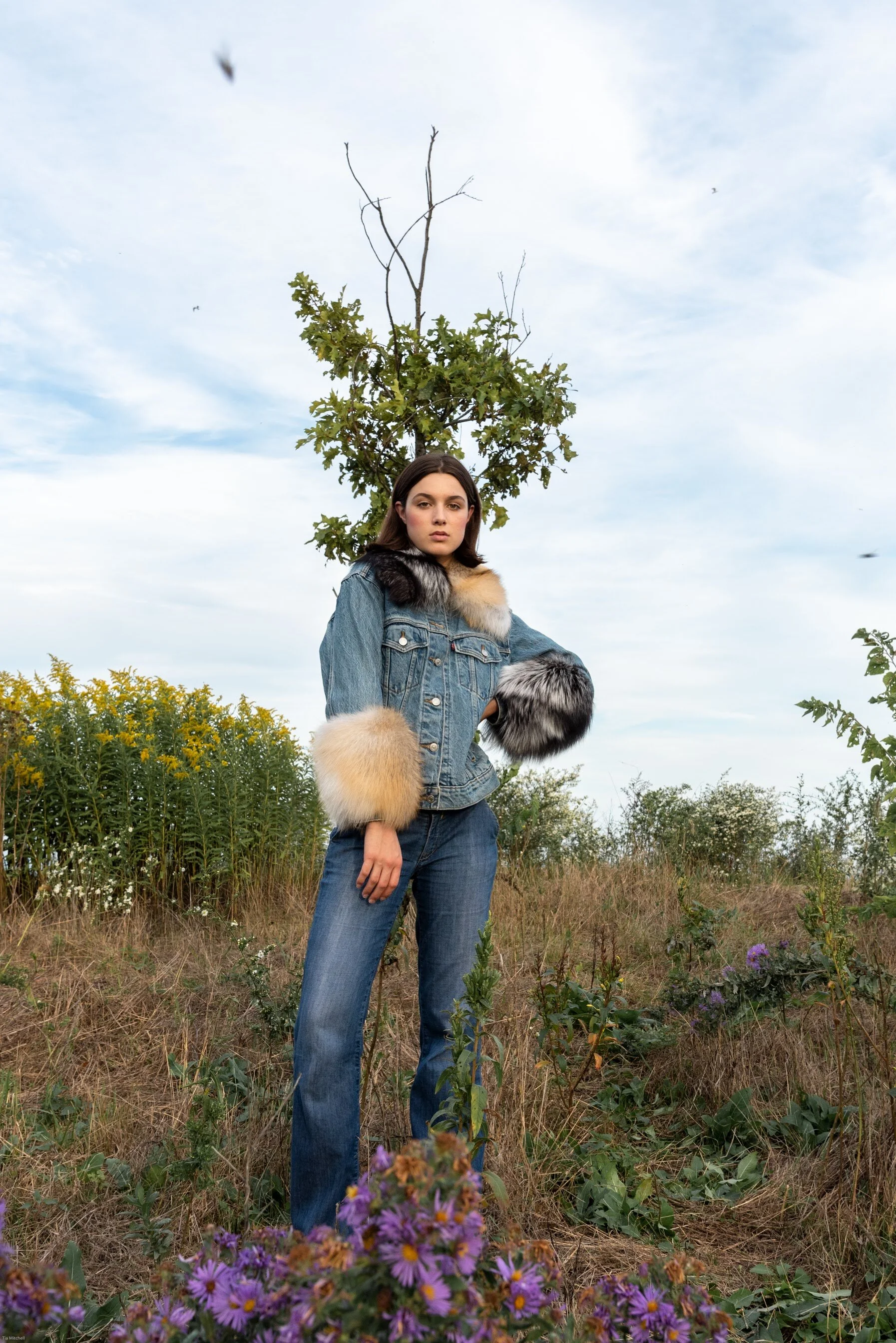 Kiki x Levi's® x Cross Body Fox Jacket