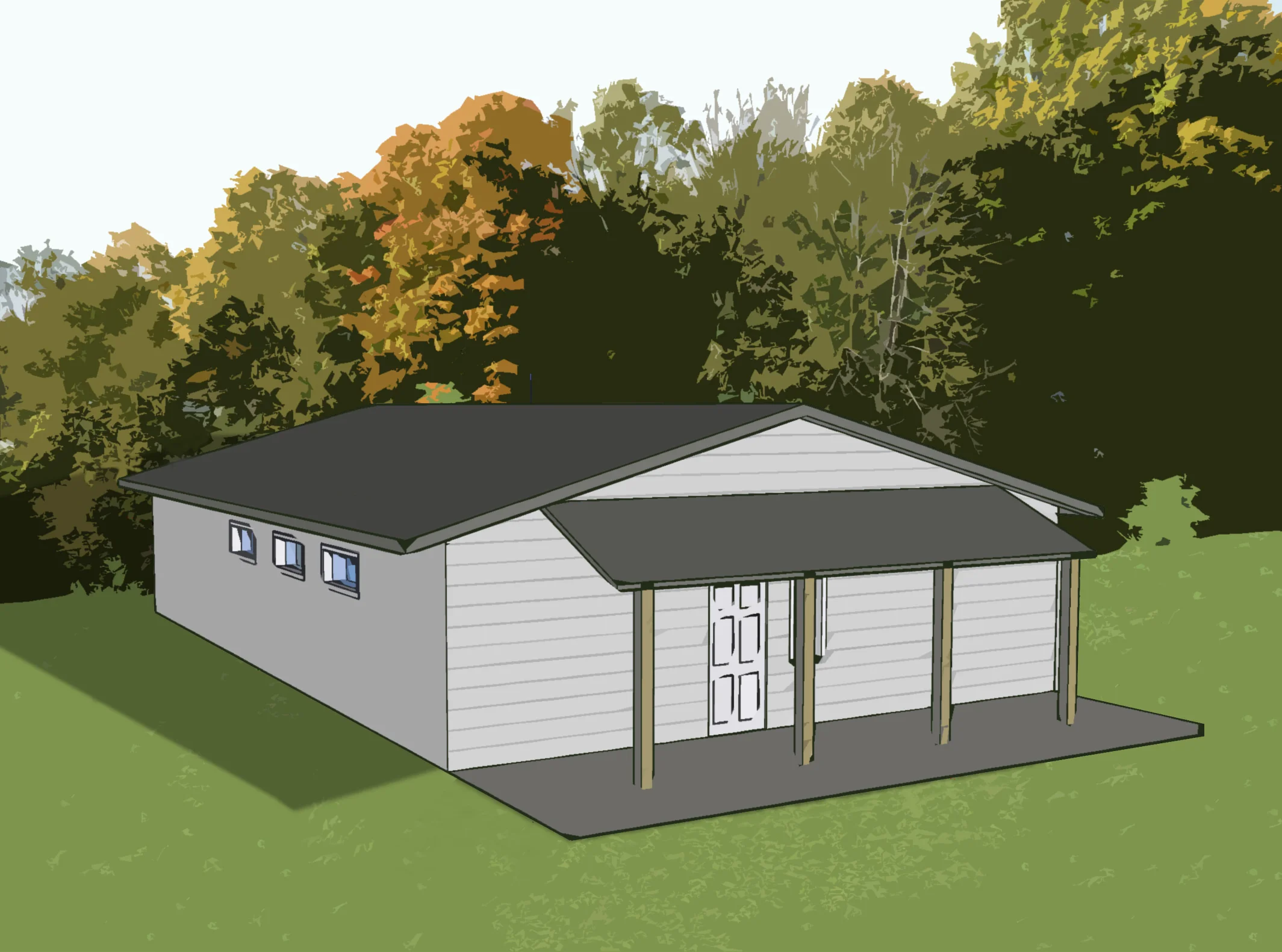3D rendering of new clinic