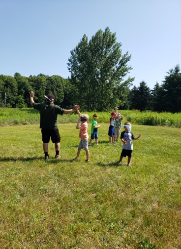 Campers had to find each other using only bird calls