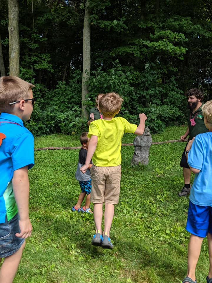 Campers tested their endurance in a fun activity called Animal Olympics.