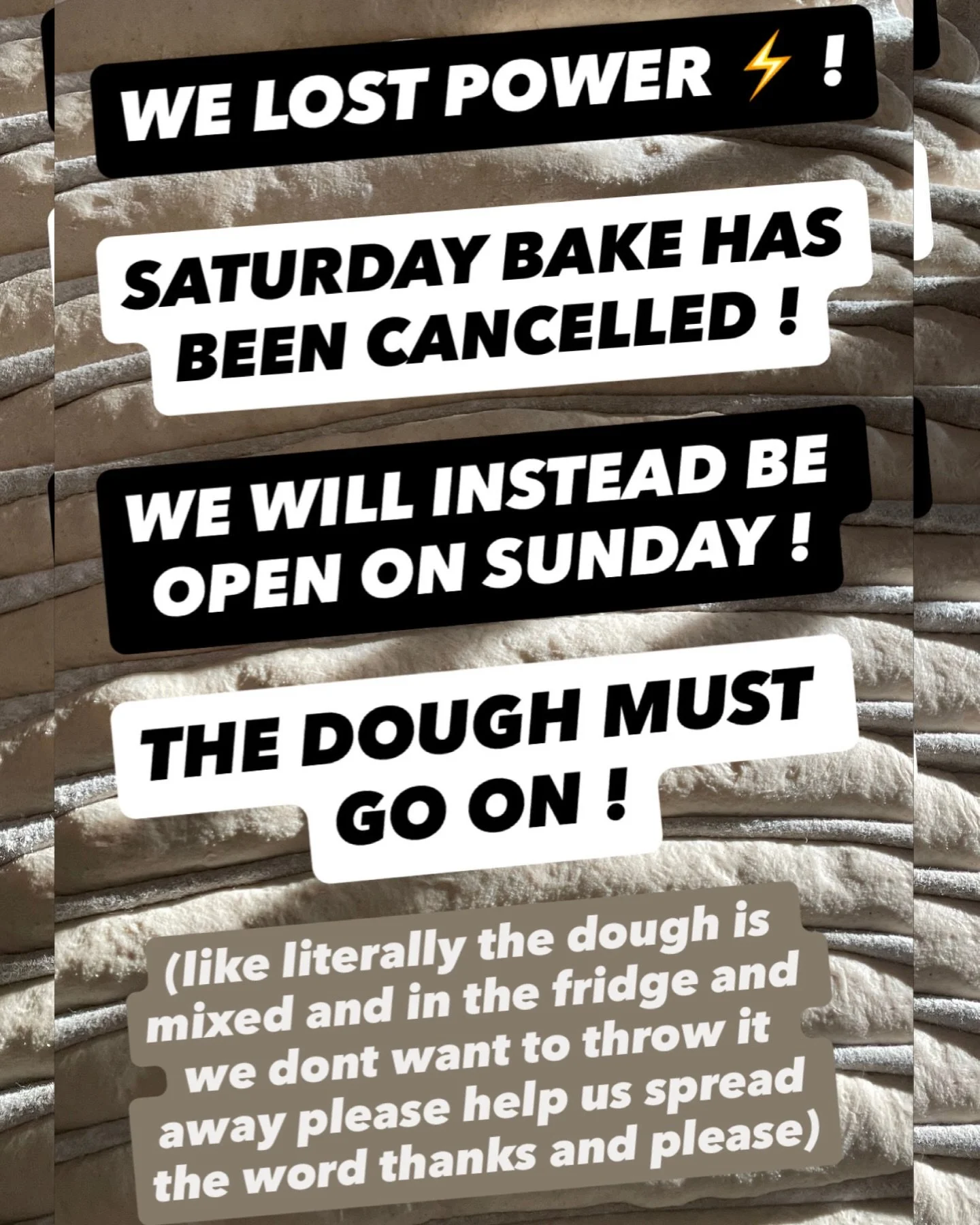 CLOSED SATURDAY NO POWER
the wind got us
open SUNDAY 9-2
help spread the word ! 😱 
😘😘🤫