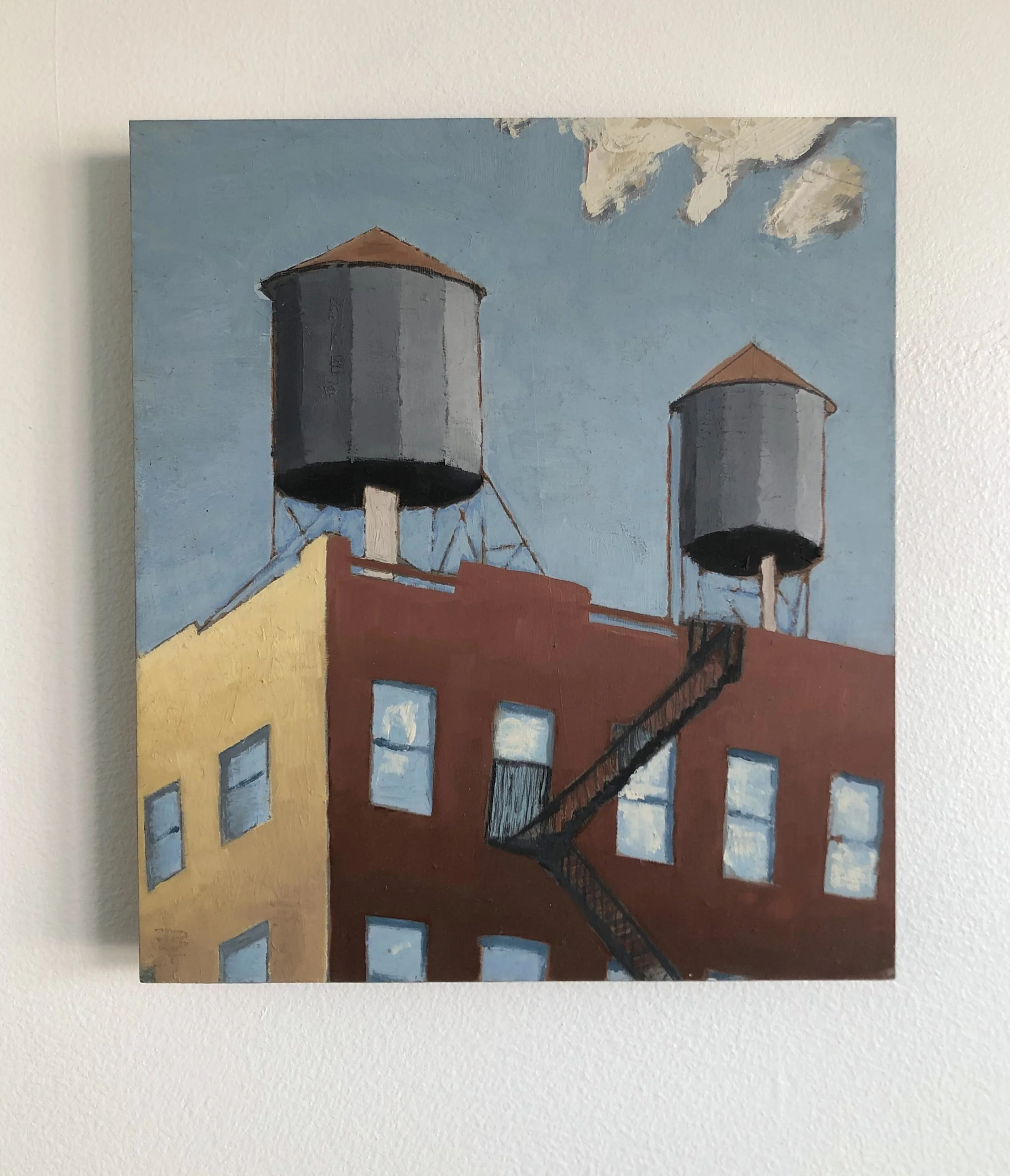 “Water Towers, January Morning in Manhattan”
