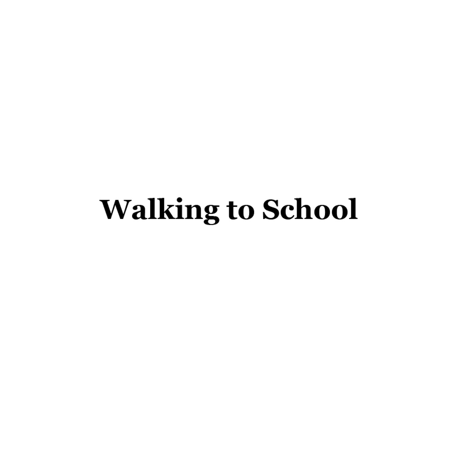   After eating lunch and taking his shower and getting ready at his "aunt's" house (family friend---no relation), Emidio walks to his school.  