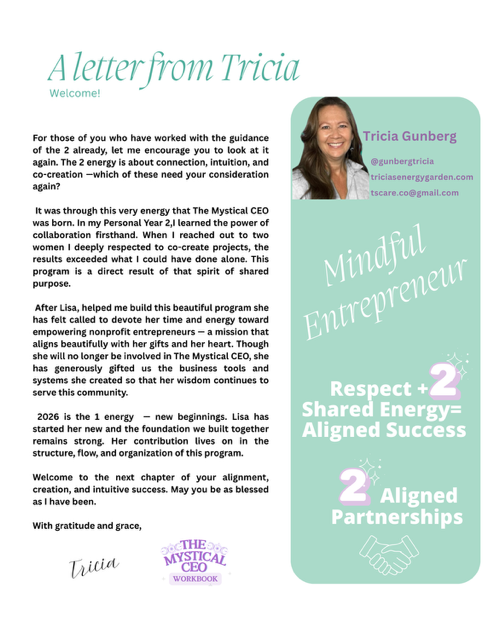 Business Numerology Reading -FREE with Mystical CEO Membership