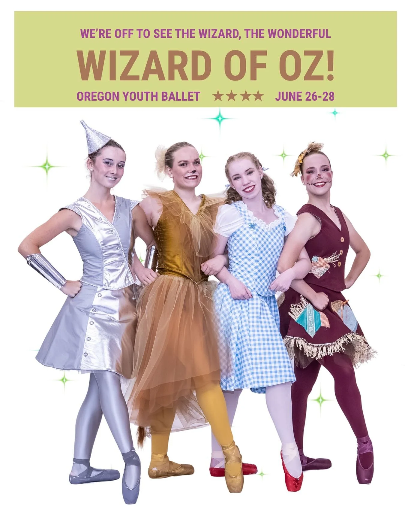 Don&rsquo;t miss The Wizard of Oz ballet!

A technicolor, whirlwind adventure!

Perfect for the whole family!🌪️🌈👠

🌈 June 26 at 7pm
🌈 June 27 at 7pm
🌈 June 28 at 2pm

Sjolund Auditorium (North Medford HS)

Tickets only $18 link in bio

#wizardo