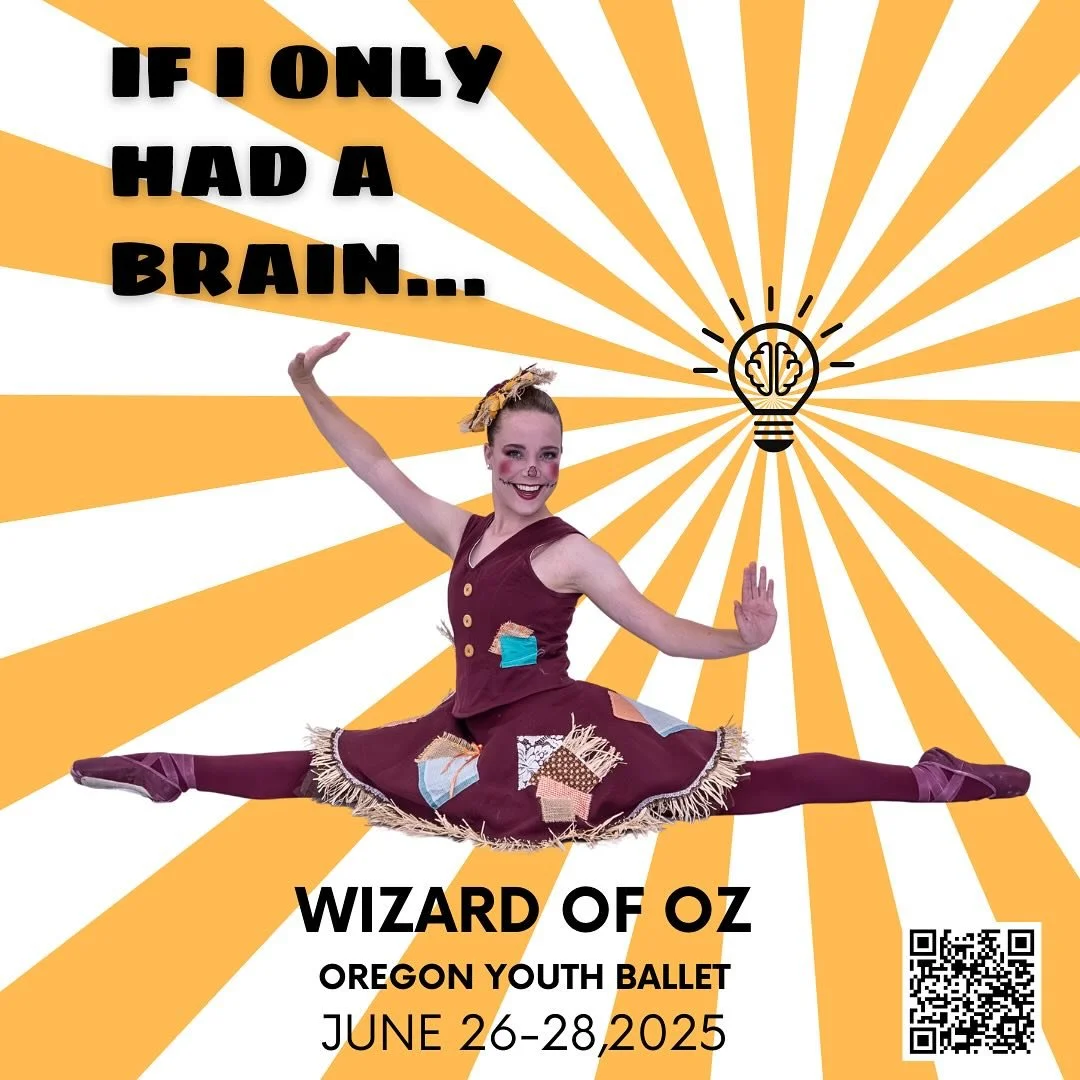The Wizard of Oz Ballet!

🌻🌻🌻Join Scarecrow as she makes new friends, follows the Yellow Brick Road, and finds out she is smarter than she ever knew!

Perfect for the whole family!🌪️🌈👠

🌈 June 26 at 7pm
🌈 June 27 at 7pm
🌈 June 28 at 2pm

Sjo