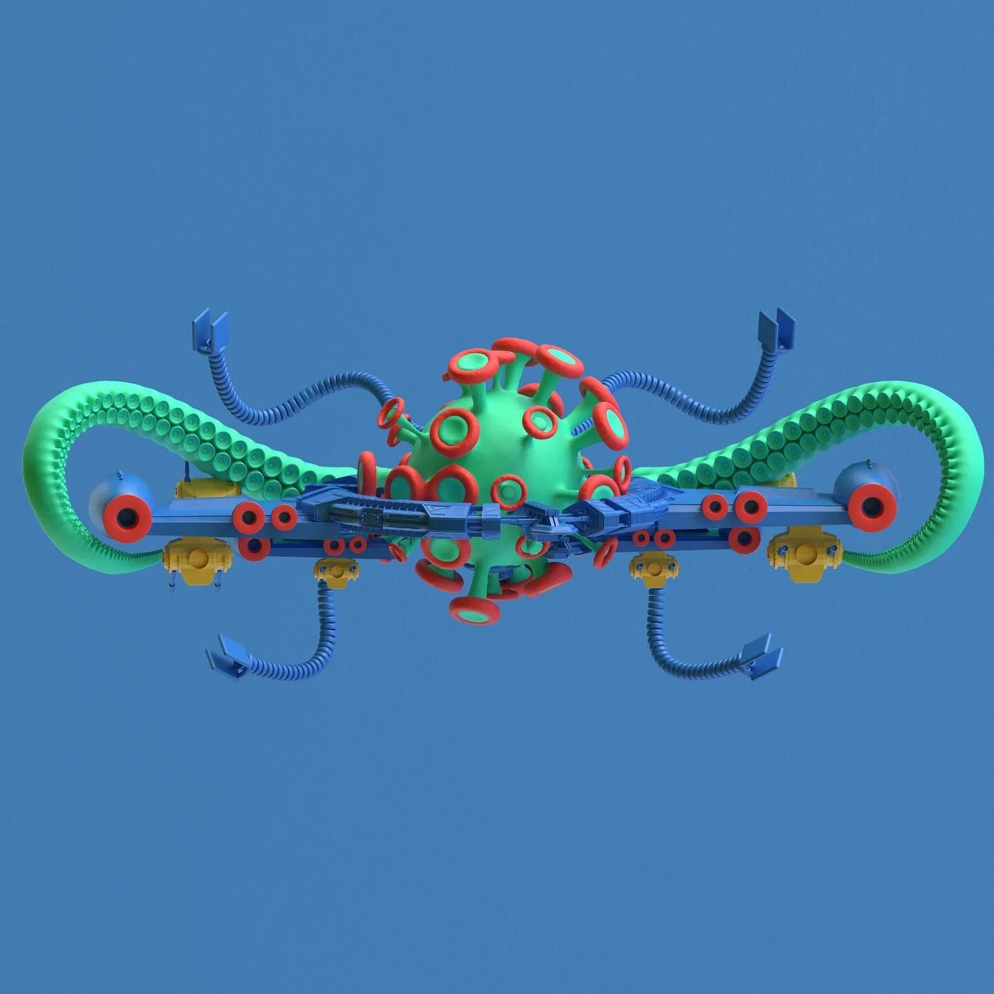 COVID monster still wrecking the game.
.
.
.
.
#covid19 #bosslevel #endboss #gamerart #c4d #lovin3d #motiondesigners #lostart #gameasser #squidrobot