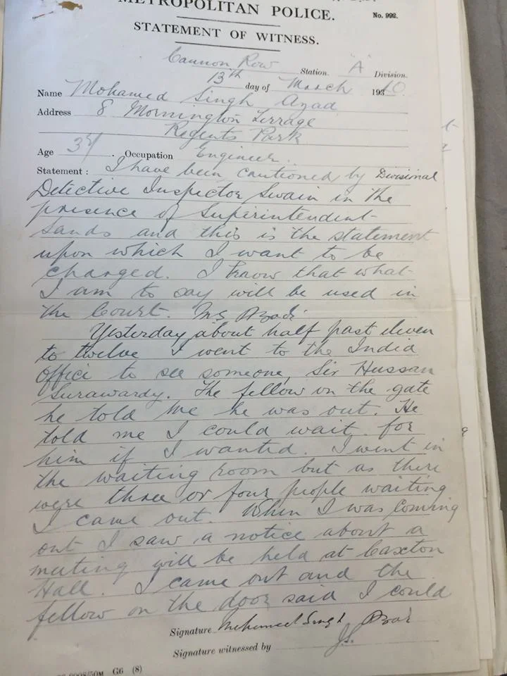 Original File on Udham Singh