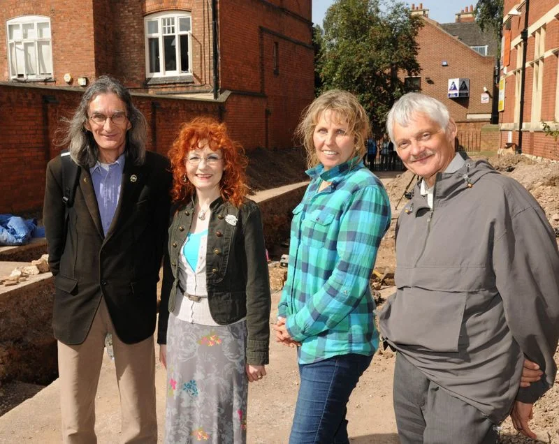 David and Wendy Johnson, Philippa Langley and John Ashdown-Hill – Picture @Philippa Langley