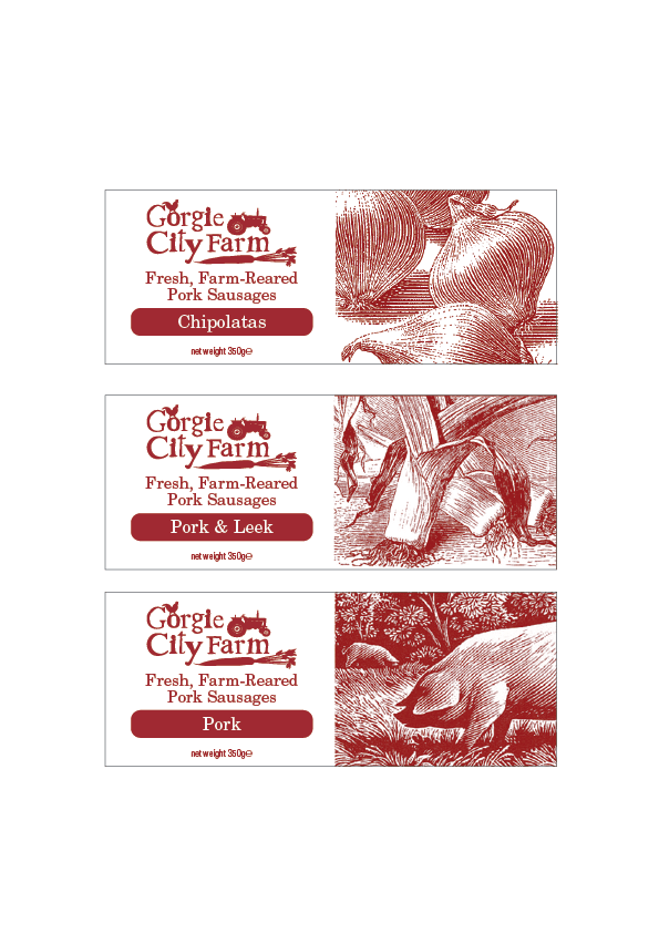 Sausage labels.