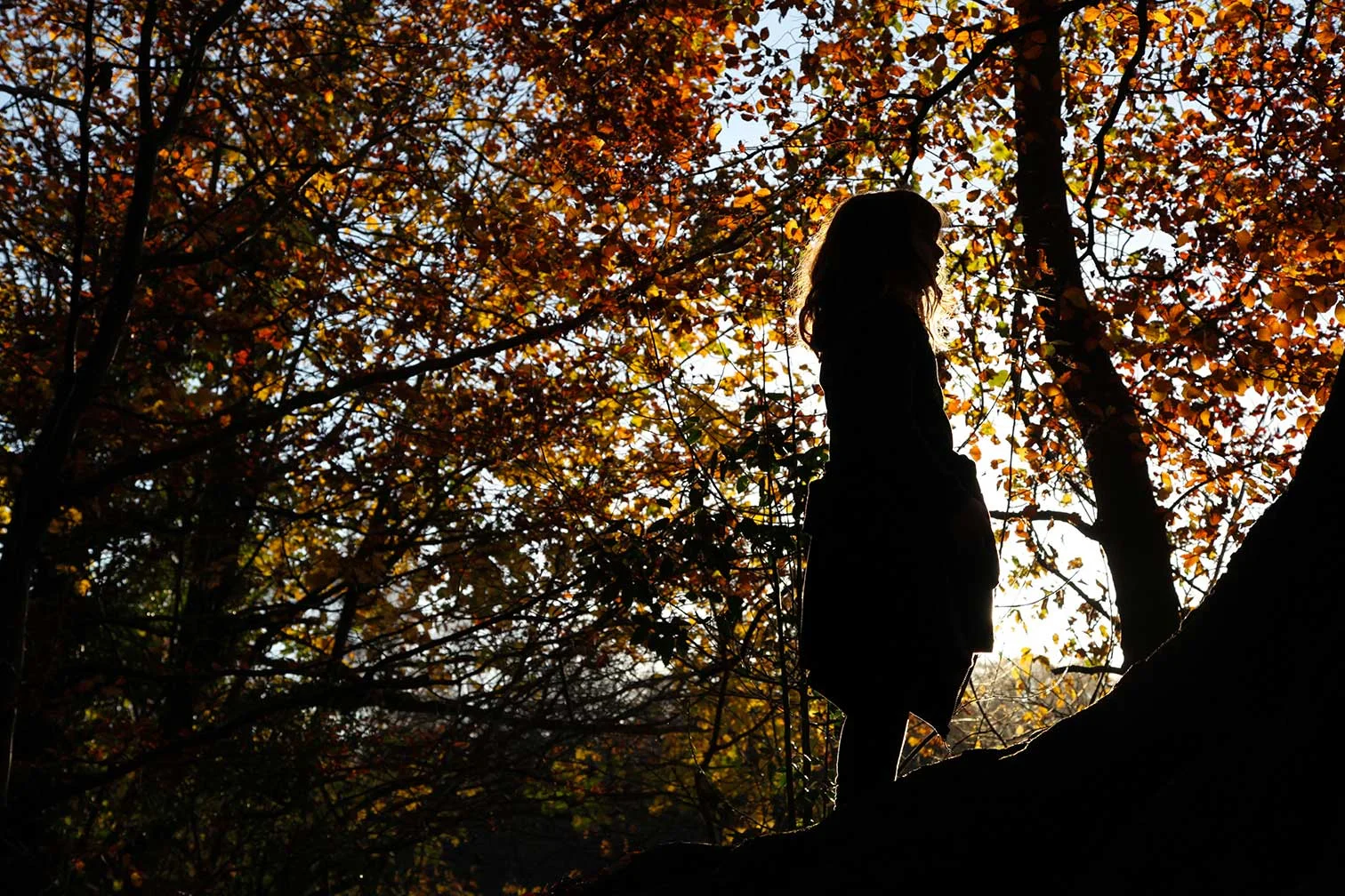 Eva in a forest