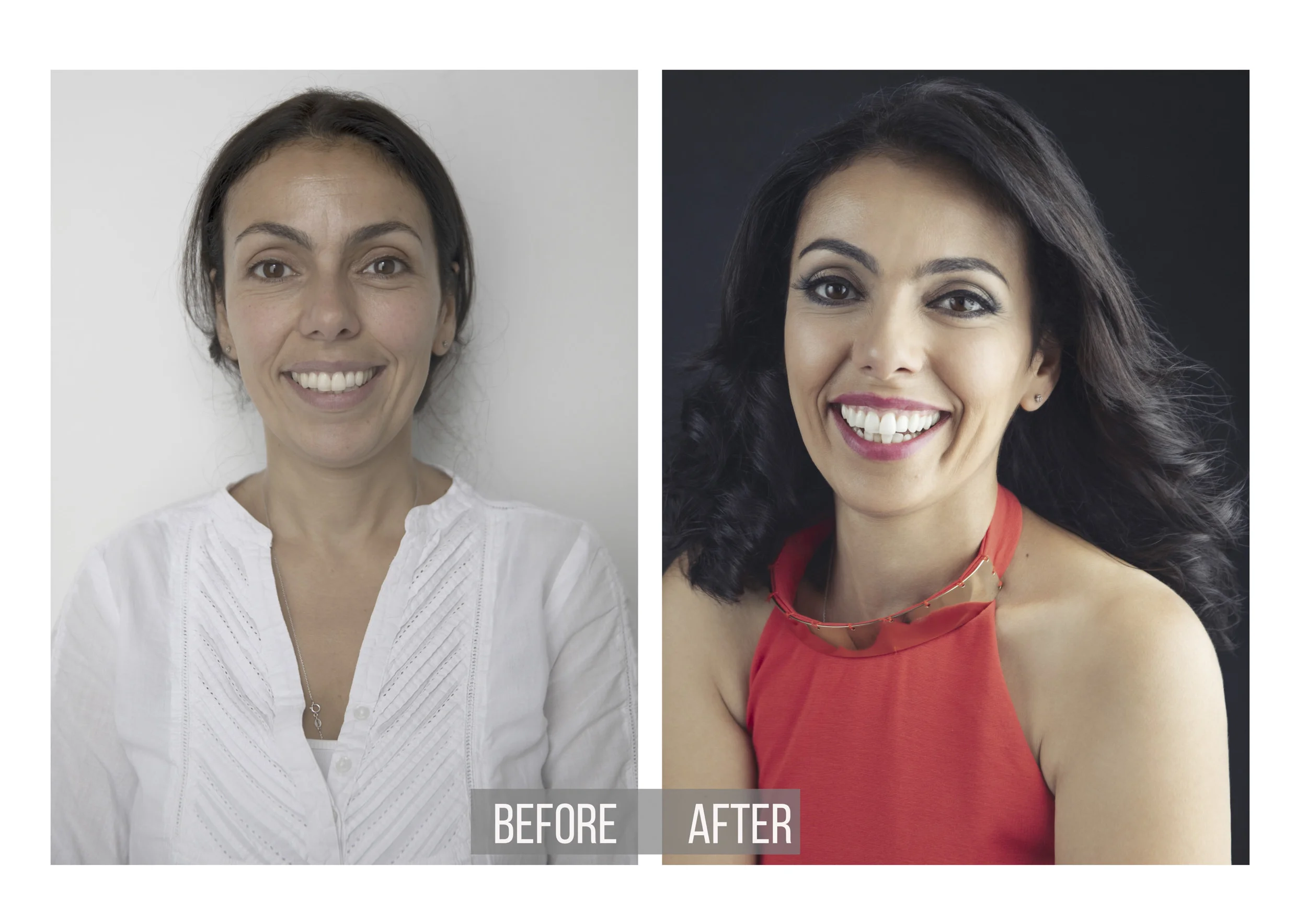 Glamour Before and after Portraiture | Model Transformation