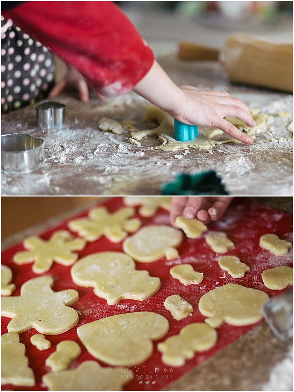 messy holiday cookies!
