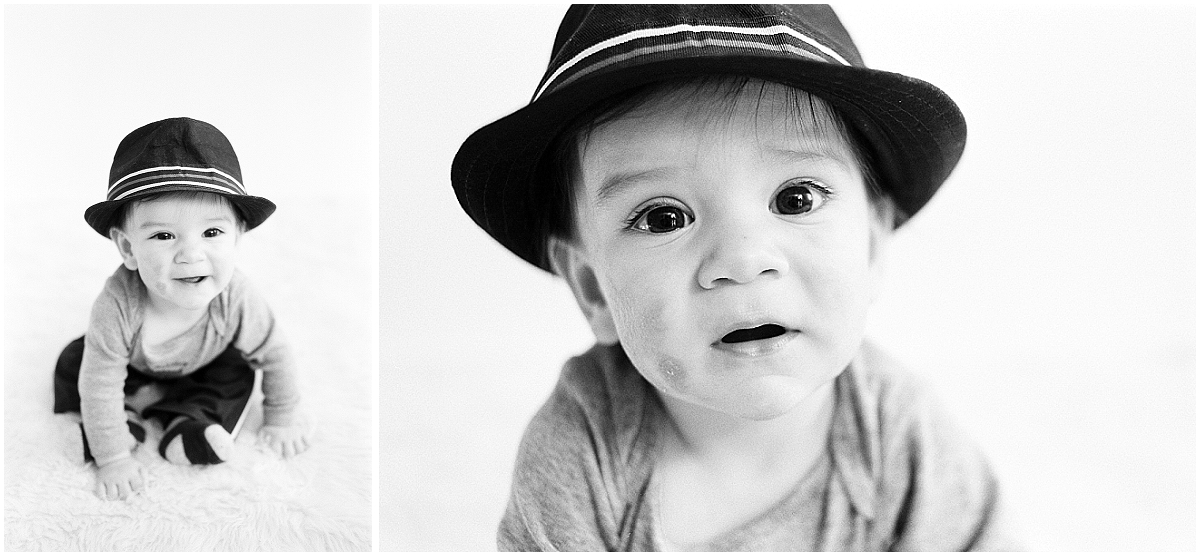 baby boy in hat