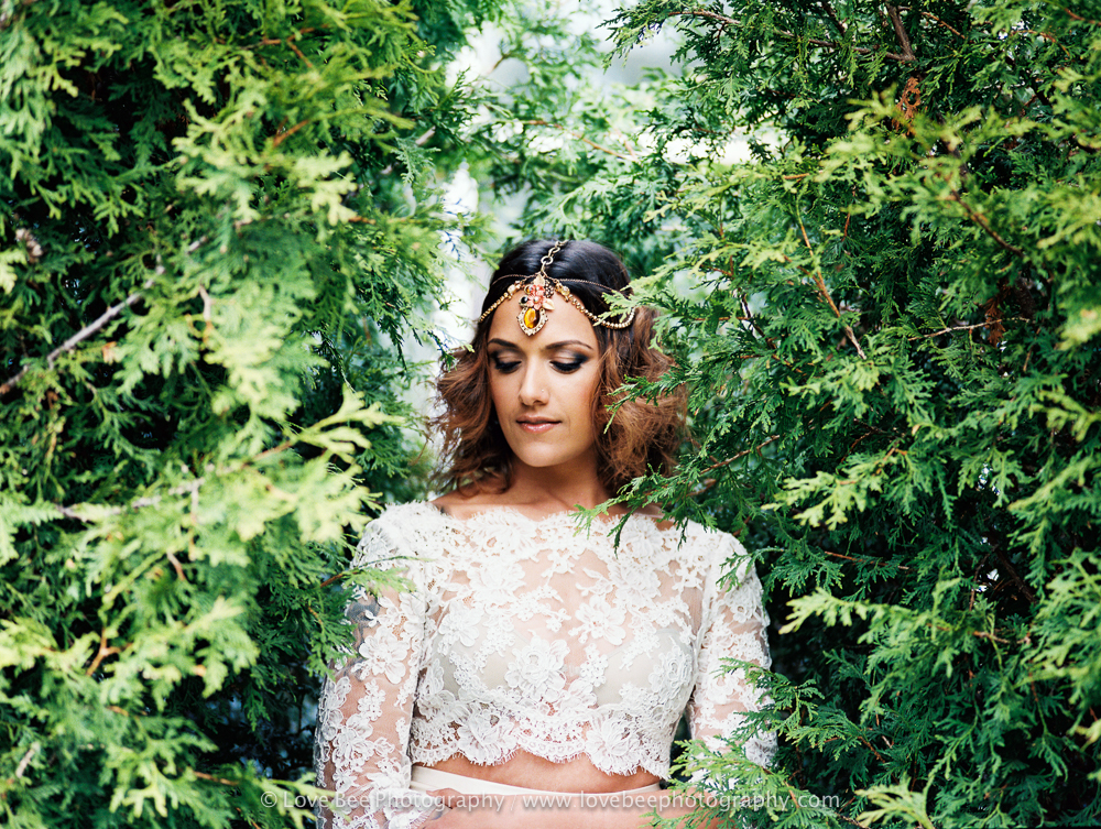 bride headpiece Glendon Hall