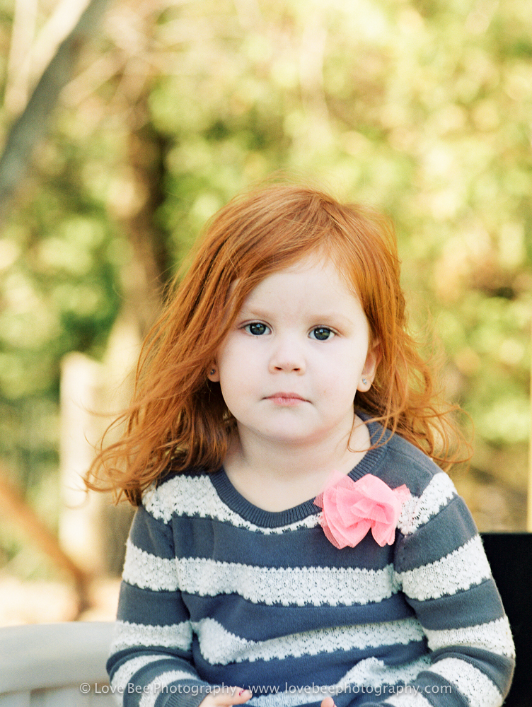 little redhead girl Portra 400