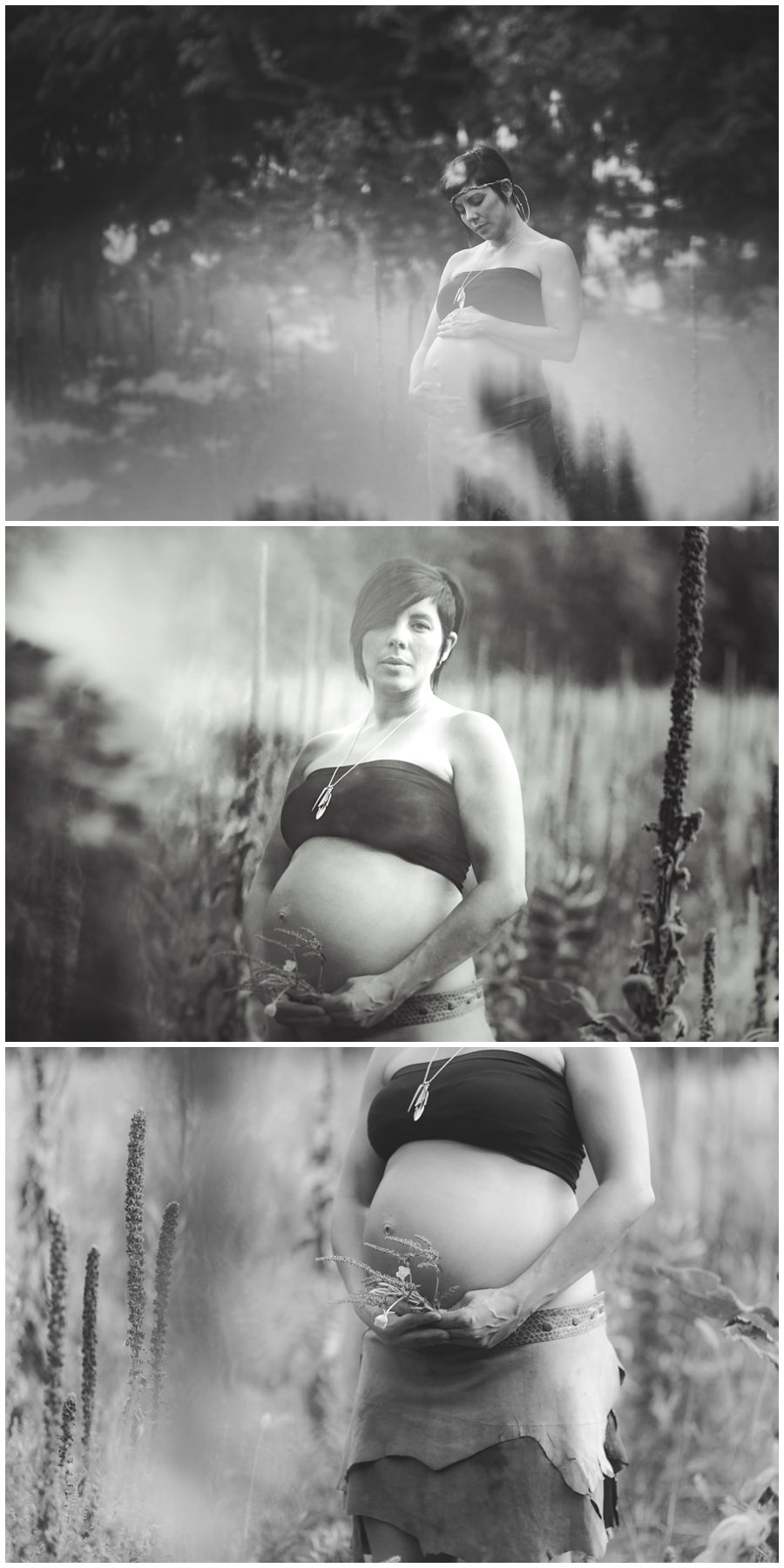 black and white maternity photos