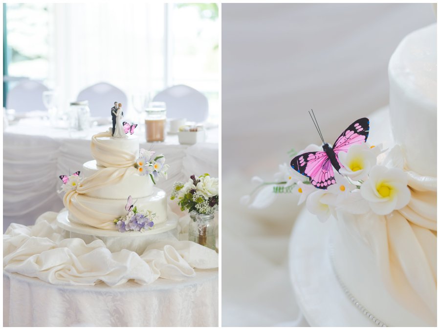 butterfly wedding cake