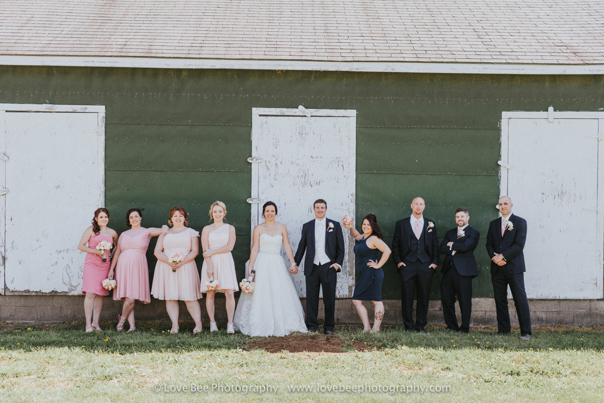 Great Lakes Farms Wedding Party Portraits