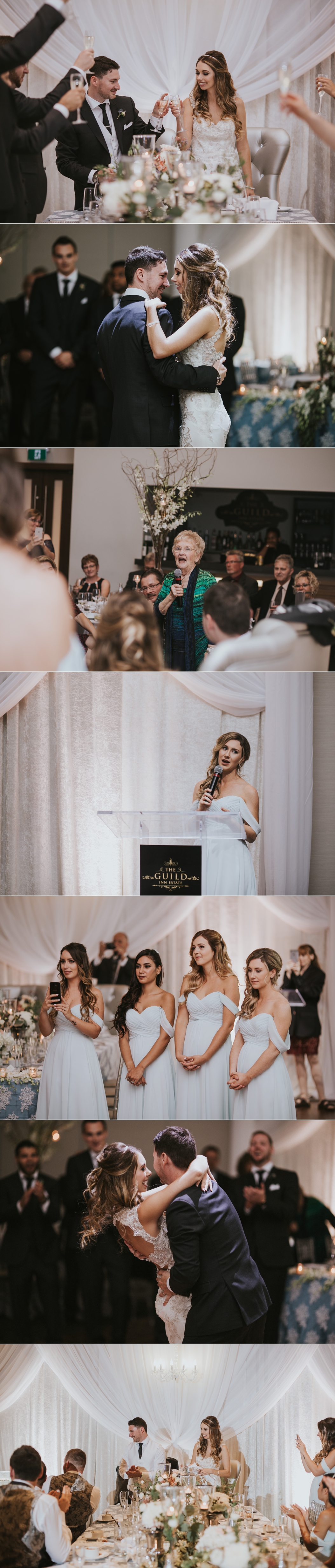  guests attending a wedding at Guild Inn Estate in Toronto 