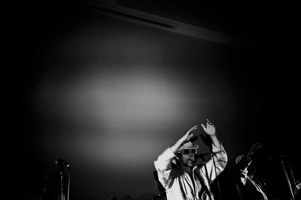 lead singer of the band Orangemen perform at a wedding in Toronto