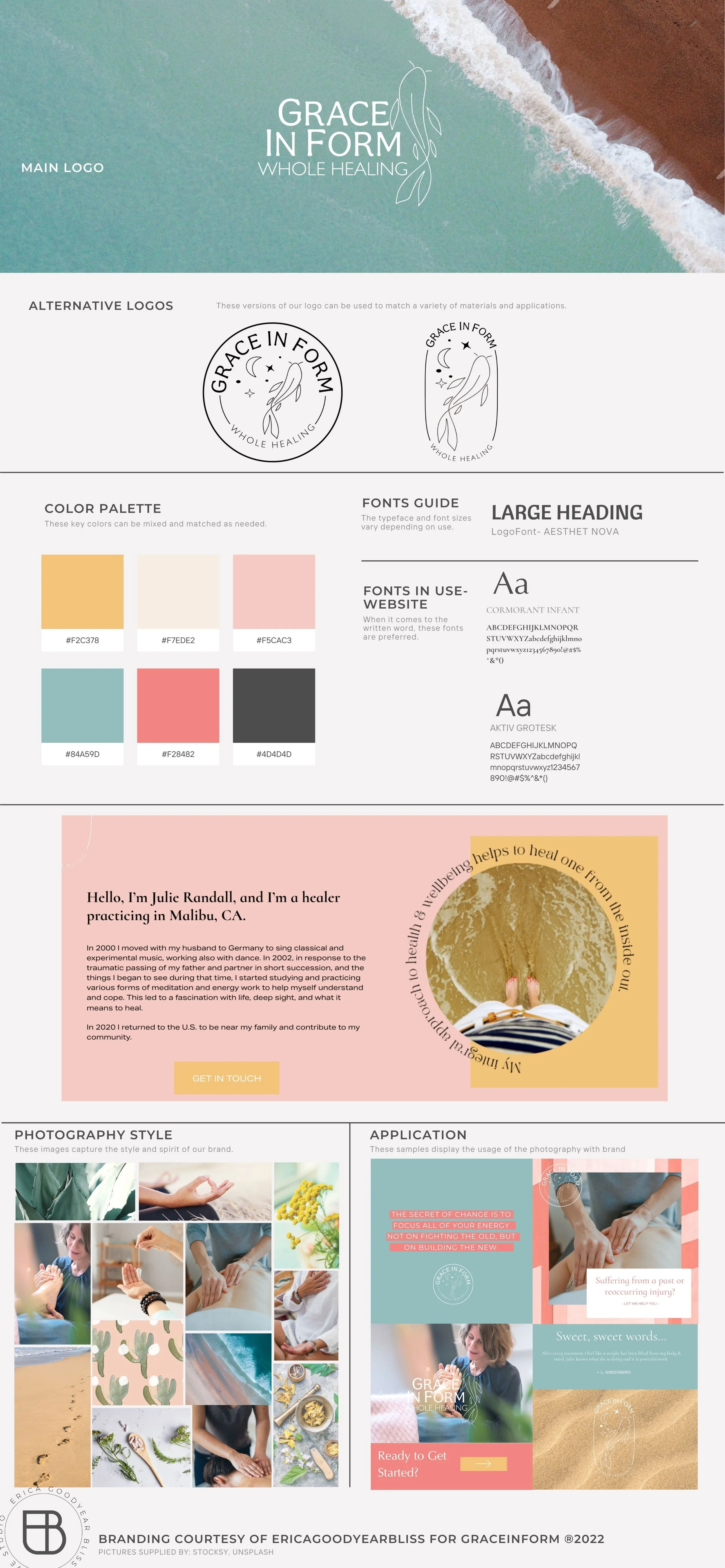 Squarespace Web Design | Graphic Designer | Brand Development | Erica Goodyear Bliss | Web Design
