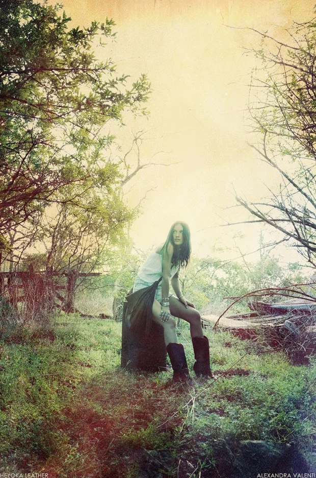 Heyoka Leather Spring 2011 Look Book
Models: Leslie Crow (owner of Heyoka) and Sara CummingsMake Up: Laura KaululaauStyling by Rachel Hunt (Sisters of The Black Moon)Photography by Alexandra Valenti