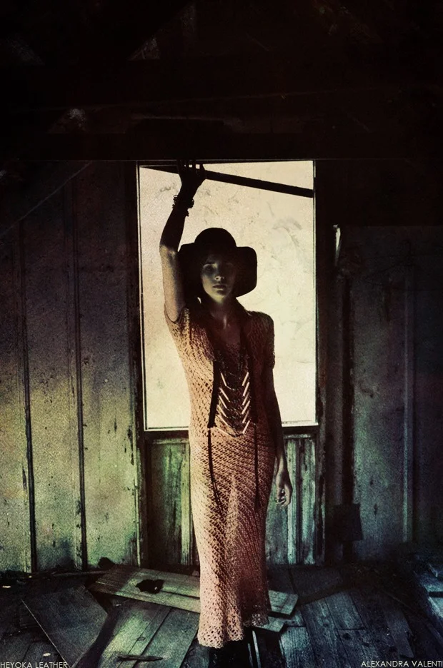 Heyoka Leather Spring 2011 Look Book
Models: Leslie Crow (owner of Heyoka) and Sara CummingsMake Up: Laura KaululaauStyling by Rachel Hunt (Sisters of The Black Moon)Photography by Alexandra Valenti