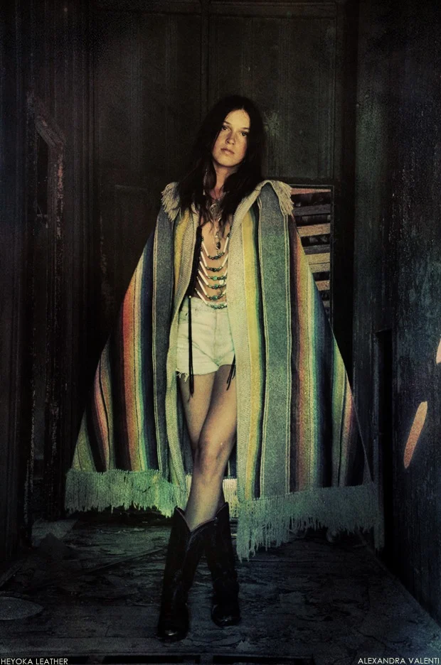 Heyoka Leather Spring 2011 Look Book
Models: Leslie Crow (owner of Heyoka) and Sara CummingsMake Up: Laura KaululaauStyling by Rachel Hunt (Sisters of The Black Moon)Photography by Alexandra Valenti