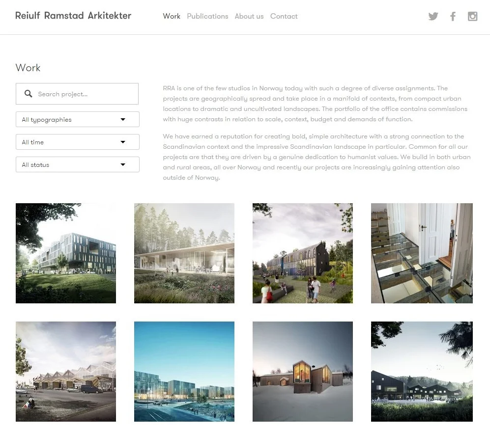 We're proud to present our new websites at www.reiulframstadarchitects.com .