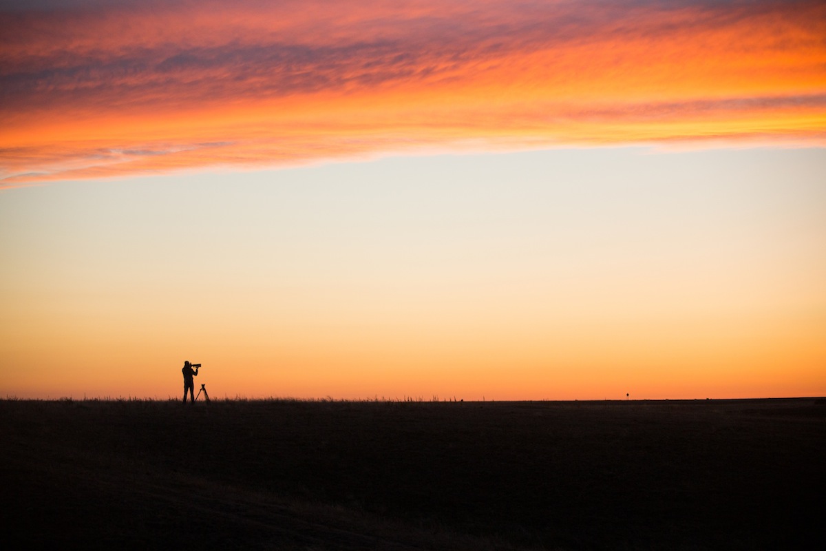 Photographer in the Prairie