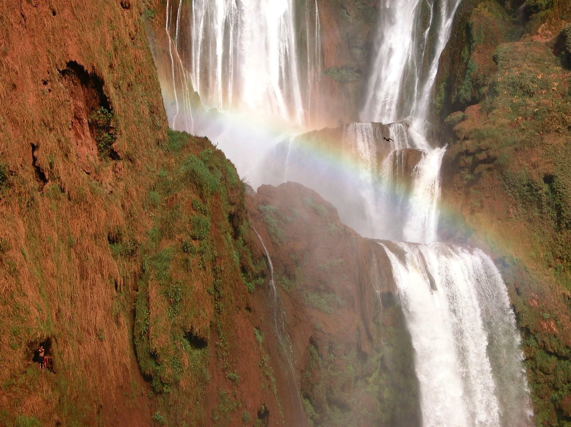Cliff jumping at Ouzoud