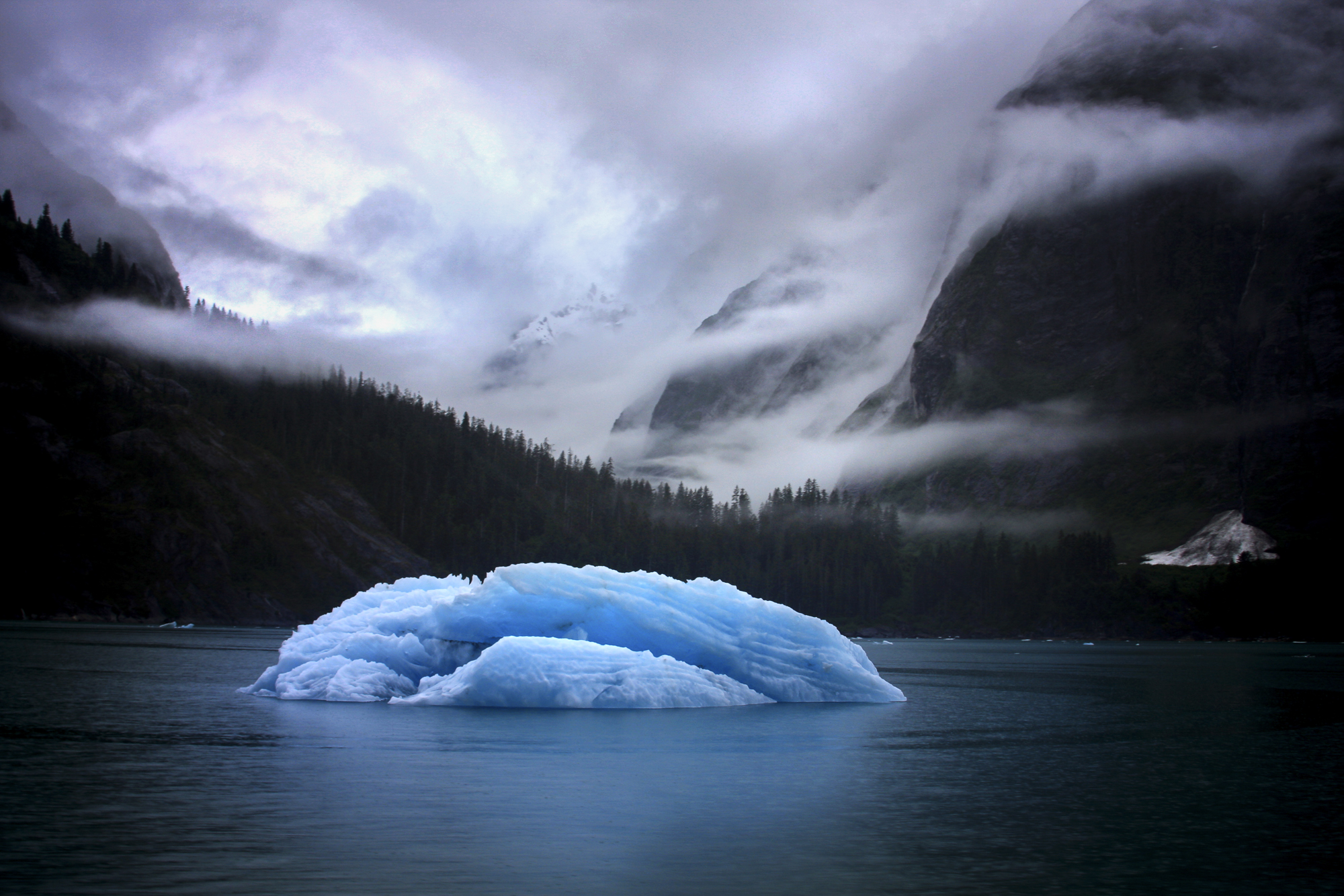 Glowing Ice Berg