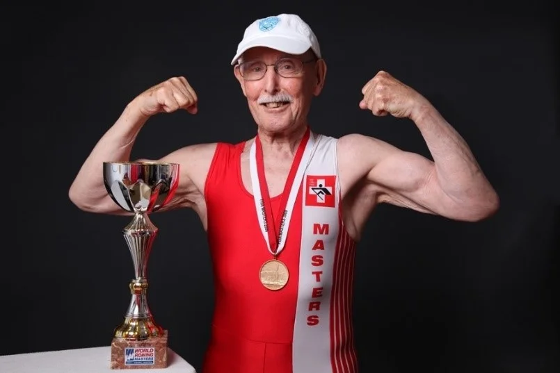 Charles Eugster, 96 Charles is an all-round athlete, especially when it comes to bodybuilding and wake boarding. He also holds world records in sprinting and rowing!