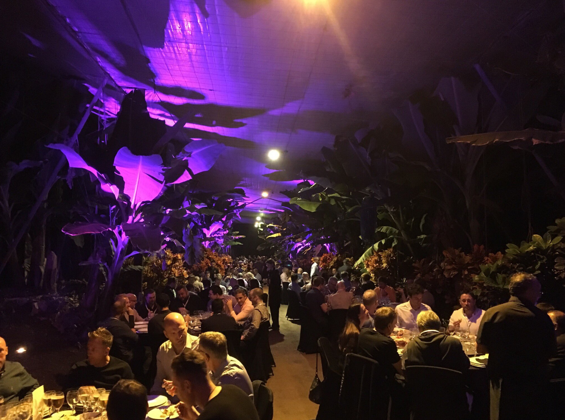 Dinner at the banana plantation...