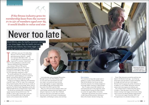 Never Too Late — Health Club Magazine Issue 9 2021