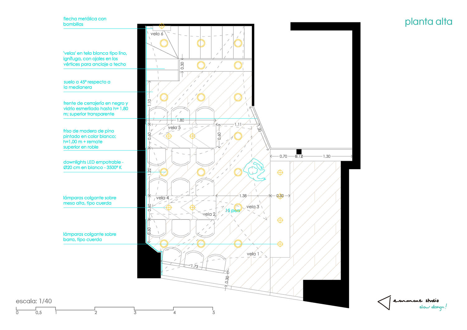 planta detallada de planta de acceso - emmme studio