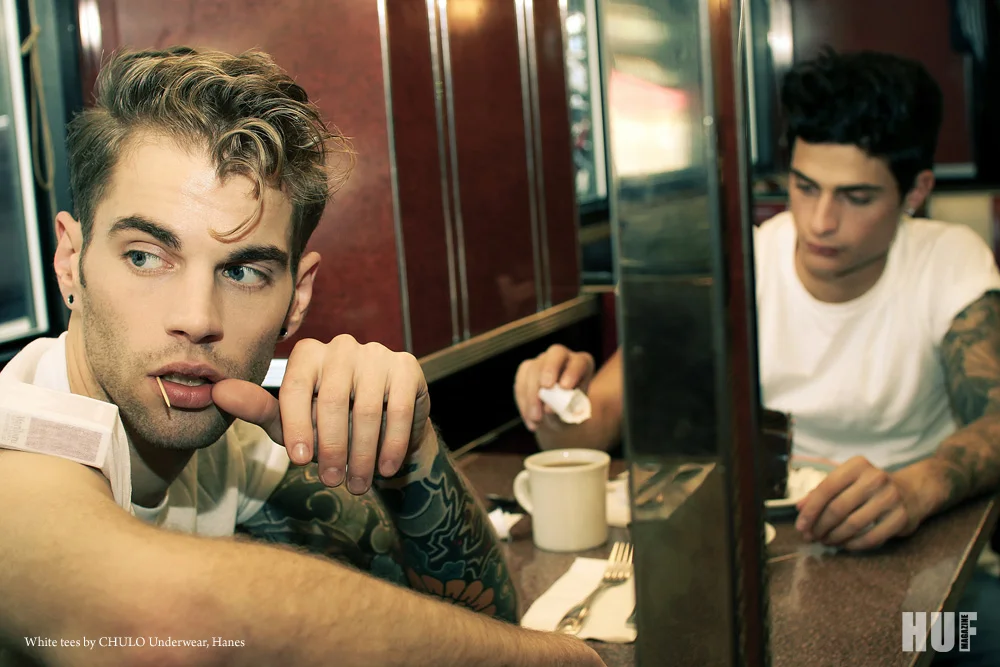Photographer: Ricardo Munz Stylist: Joseph Mbeh Models: Anthony Flora @ Red NYC and James DeLury @ YU Models