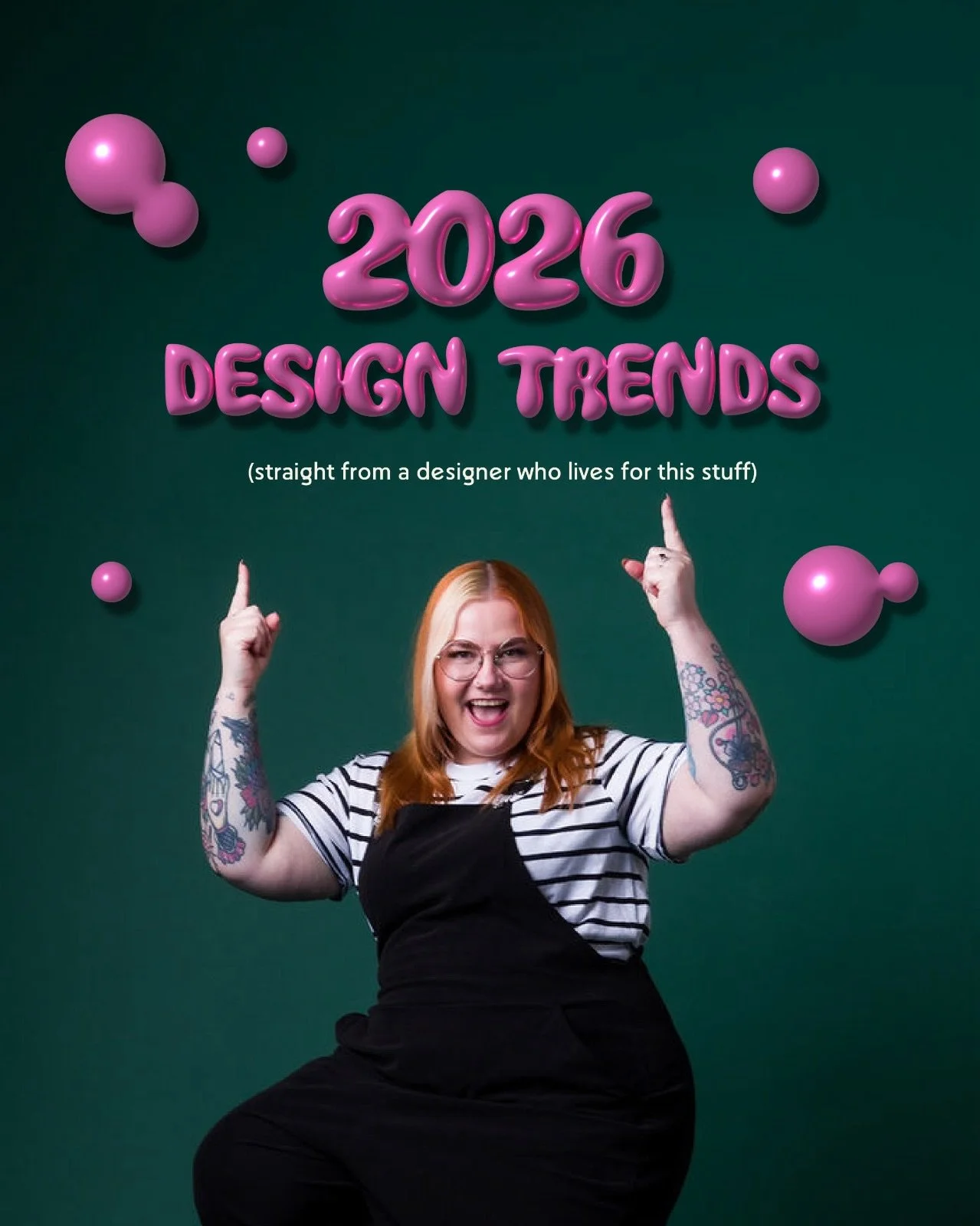 4 graphic design trends I think we&rsquo;ll see a lot of in 2026 👀✨

I&rsquo;ve noticed some patterns this year and some will continue in the year coming, some will be introduced even more. I&rsquo;m looking at you, naive design. 

AI of course is g