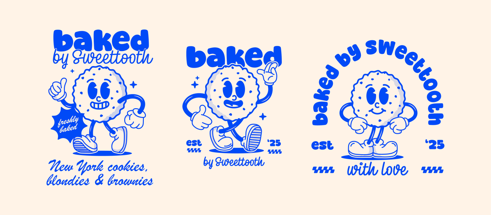 Baked by Sweet Tooth brand identity