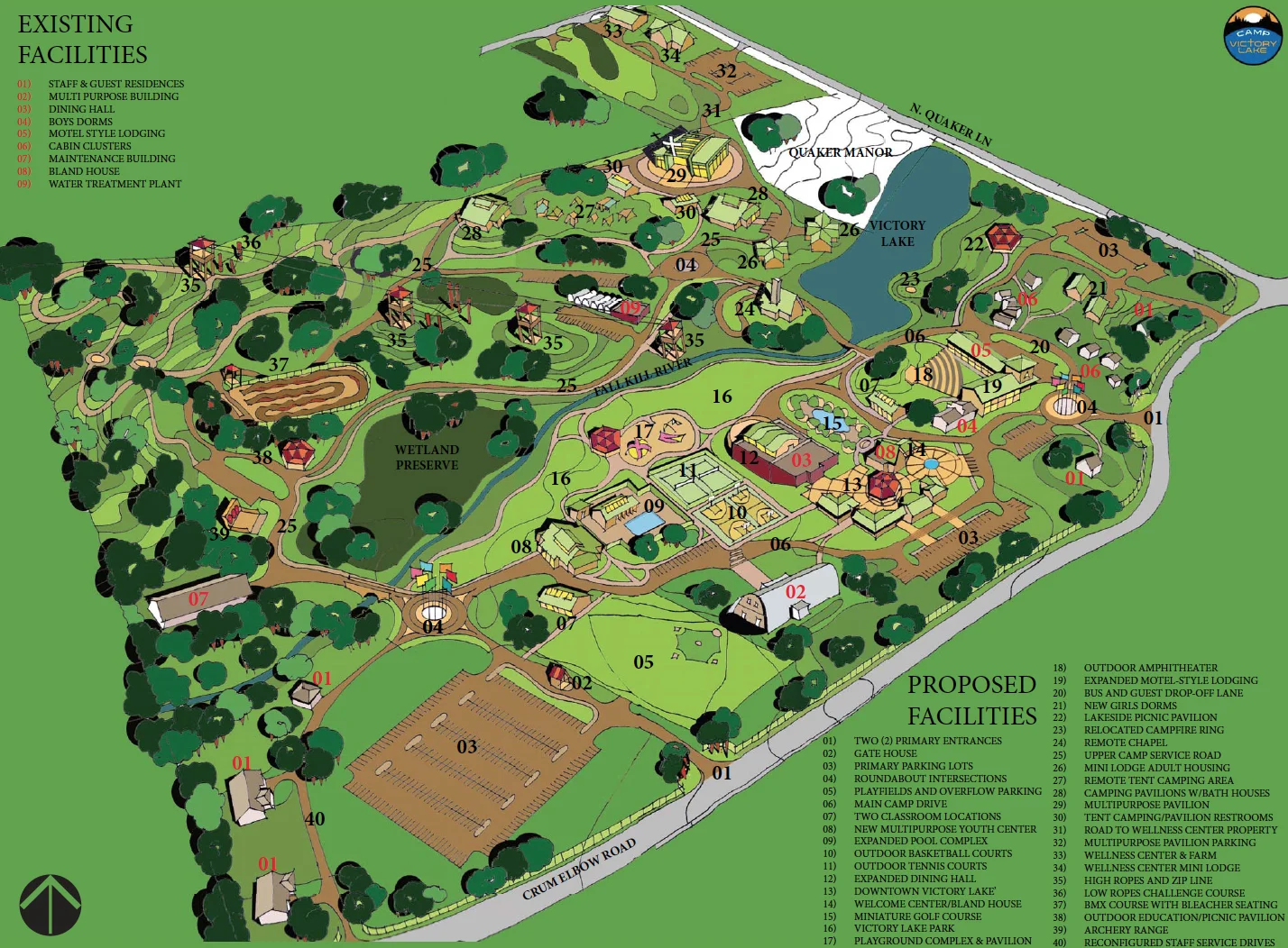 Proposed Camp Victory Lake Master Plan