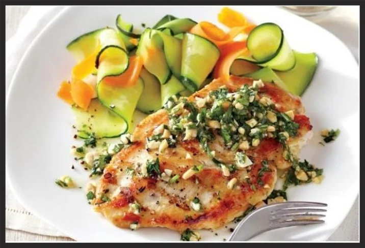 This green sauce is like an Asian-style pesto. It is equally nice on grilled fish. It's also a time saver because you can make this sauce up to two days ahead and refrigerate it, then just bring to room temperature to serve.