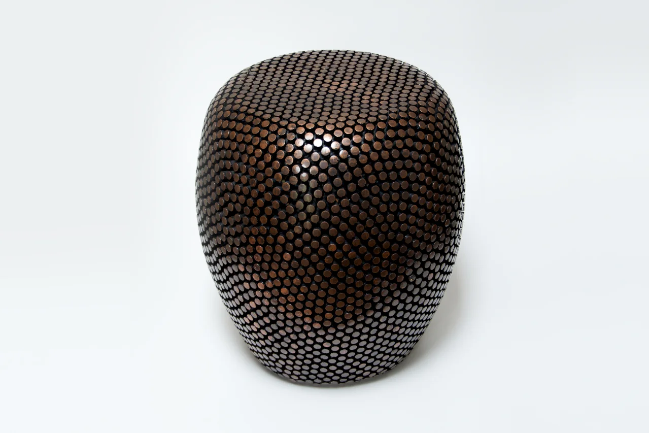 Anemone Occasional Table - cast and plated in copper.jpg