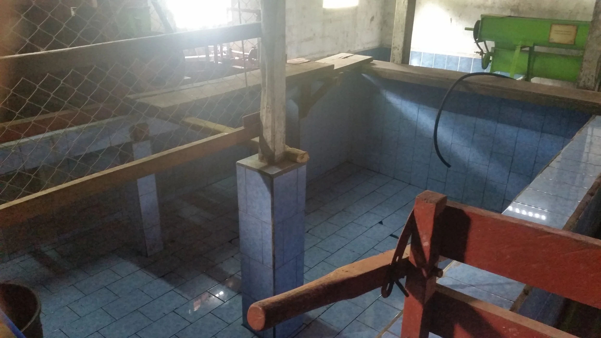 Coffee fermentation tank, Cafe Las Flores, Nicaragua