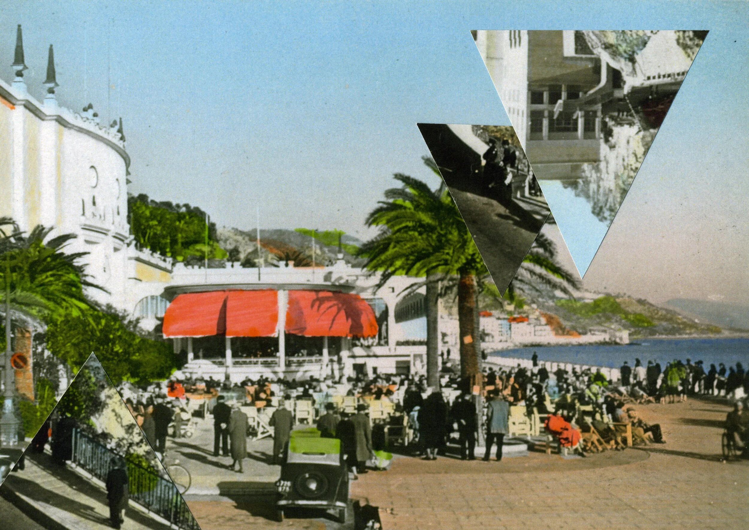   Triangular Menton.  Collage, 2015 