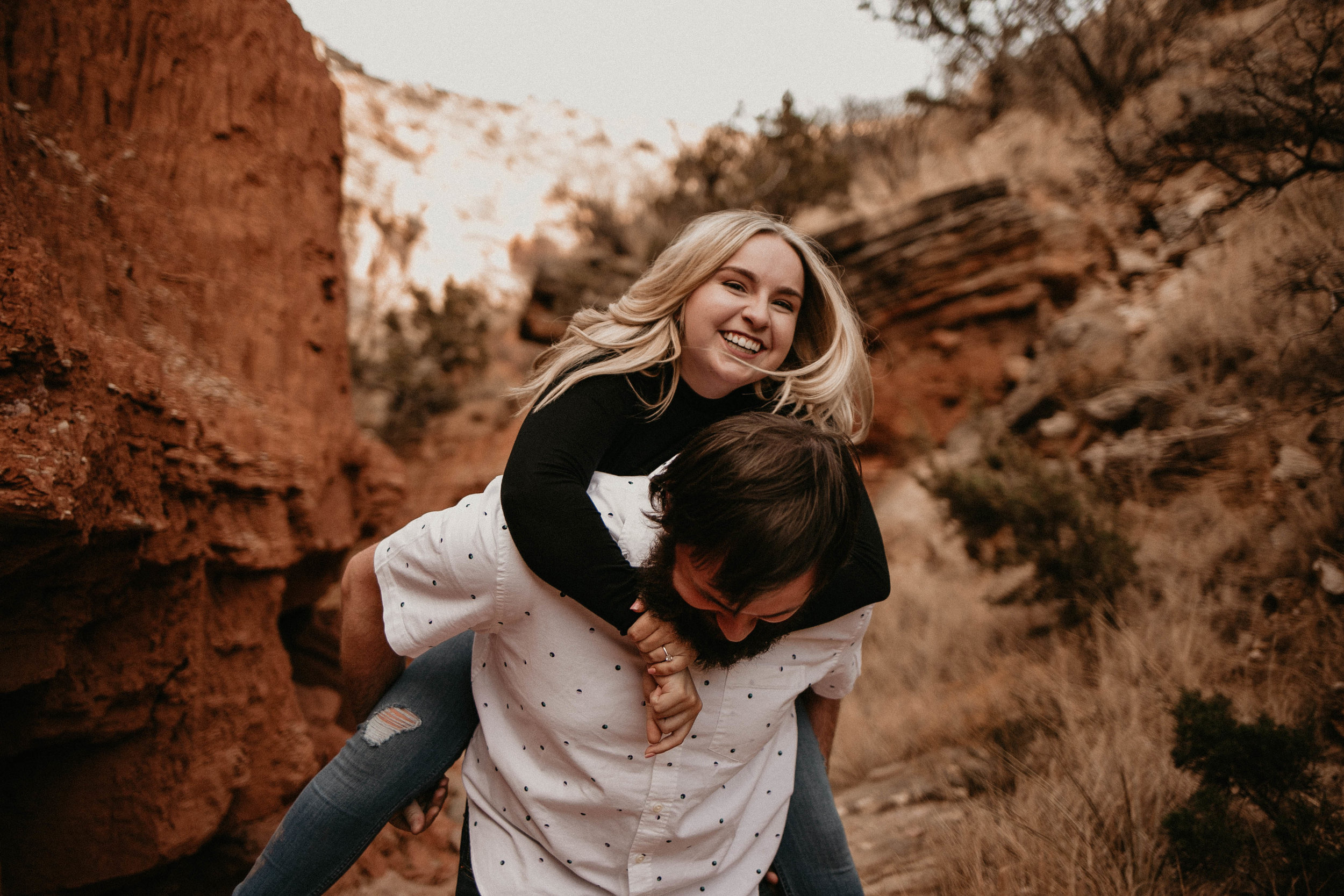 Kailee Ann Photography | Best Wedding Photographer in Lubbock | Adventurous Palo Duro Canyon Engagement Photos