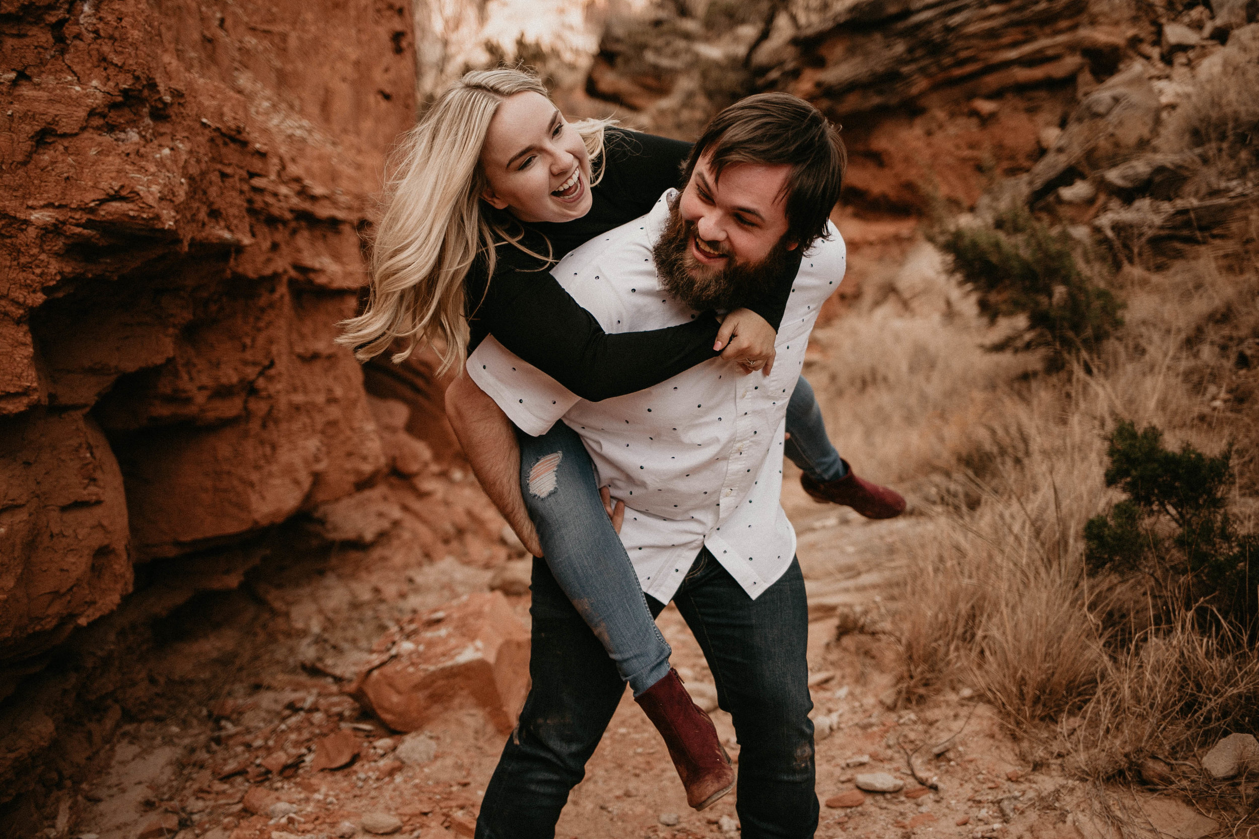 Kailee Ann Photography | Best Wedding Photographer in Lubbock | Adventurous Palo Duro Canyon Engagement Photos