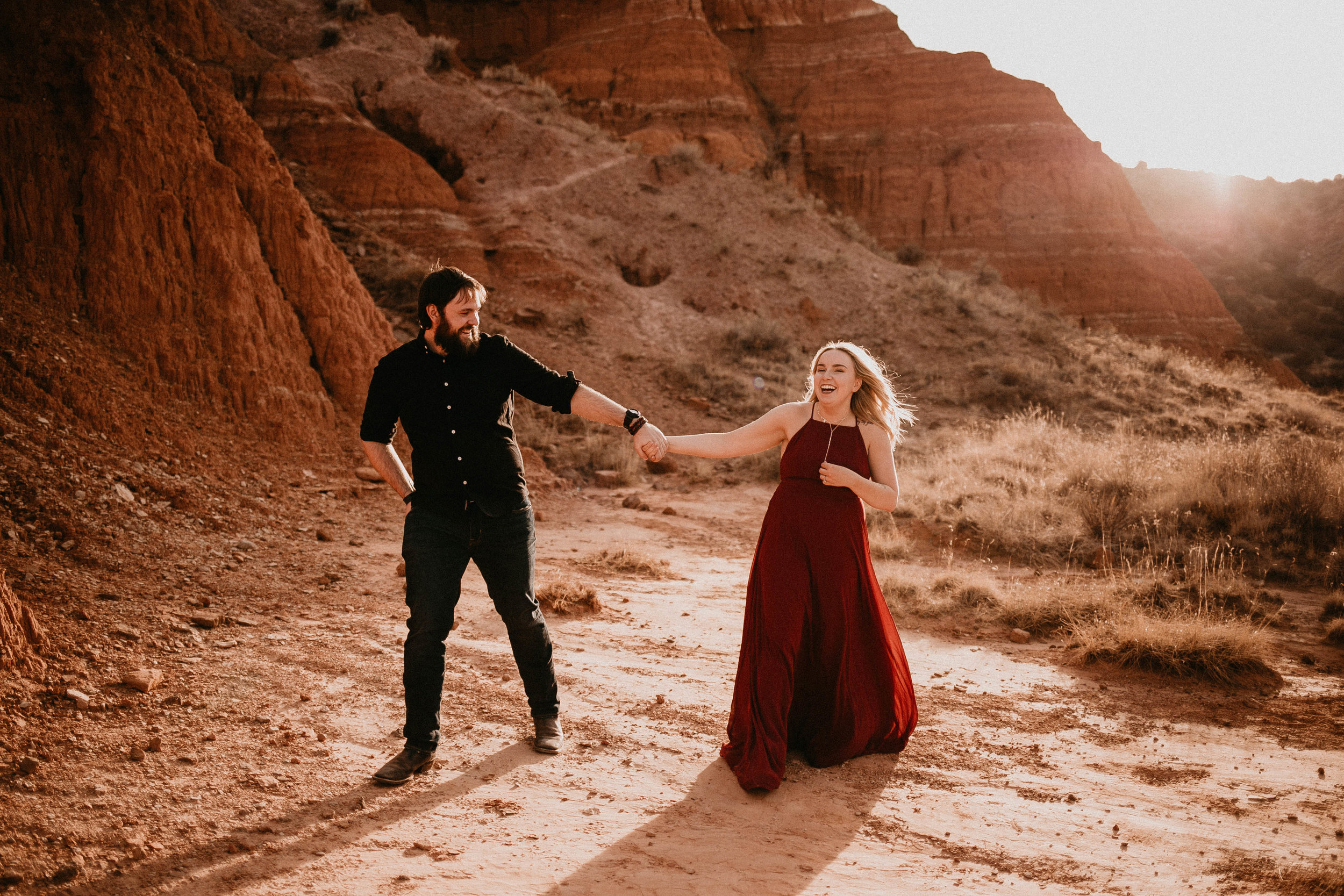 Kailee Ann Photography | Best Wedding Photographer in Lubbock | Adventurous Palo Duro Canyon Engagement Photos