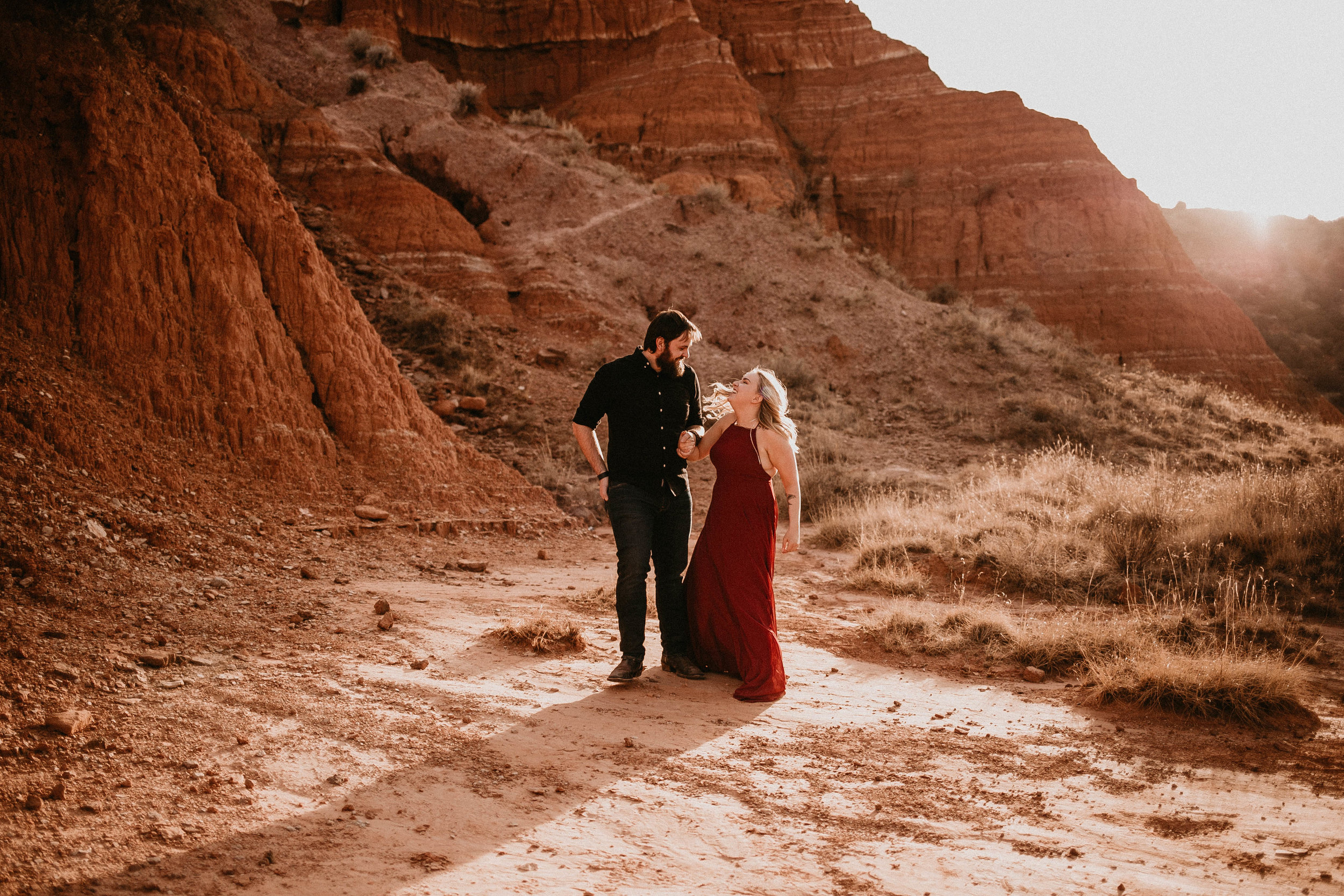 Kailee Ann Photography | Best Wedding Photographer in Lubbock | Adventurous Palo Duro Canyon Engagement Photos